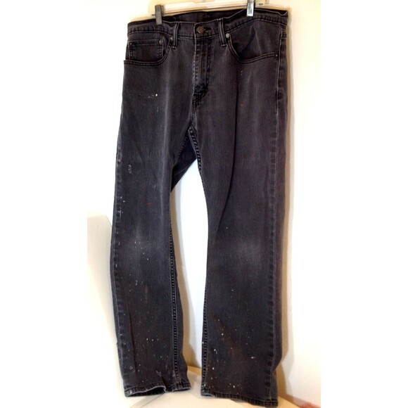 Vintage Mens Levi Strauss & Co 559 Relaxed Fit Red Tab Jeans Tag Sz 34x32 Black - Picture 2 of 12